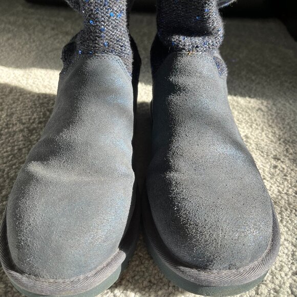 Ugg Australia Women's Classic Short Boots Blue Size 7 EUC Barely worn like NEW - Picture 4 of 6